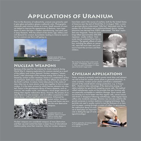 Uranium Applications dans la Fabrication d'Armes Nucléaires et l'Énergie Atomique !