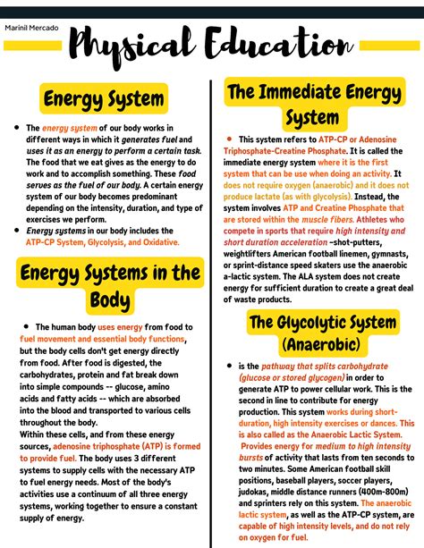 What is Energy System in Physical Education: A Dive into the Mysteries of Human Movement